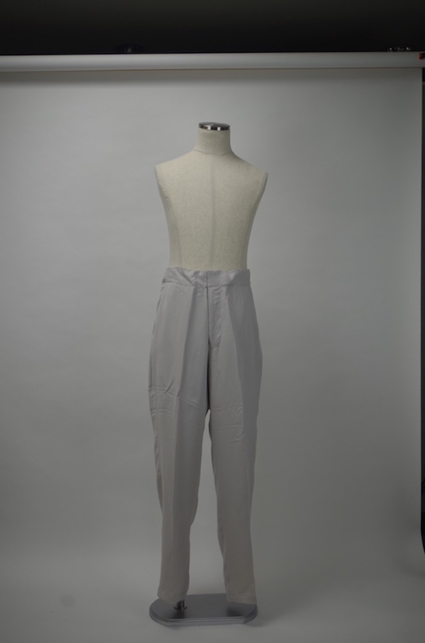 ATHA COTTON SATIN TAPERD EASY TROUSERS - スラックス