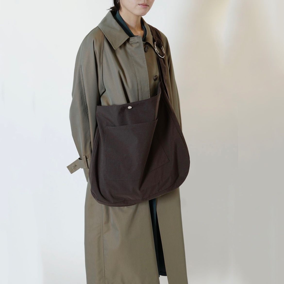 【MY___ 】Nylon Canvas Shoulder Bag